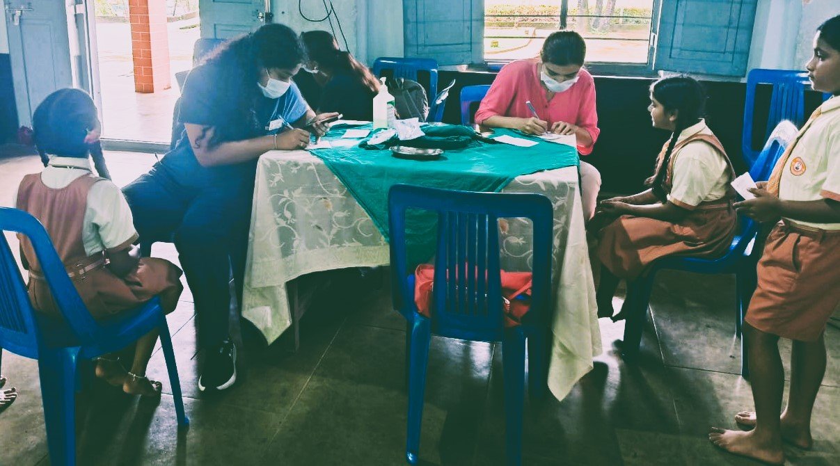 Dental Awareness Program and Check-Up at Alevoor Poornaprajna Public School