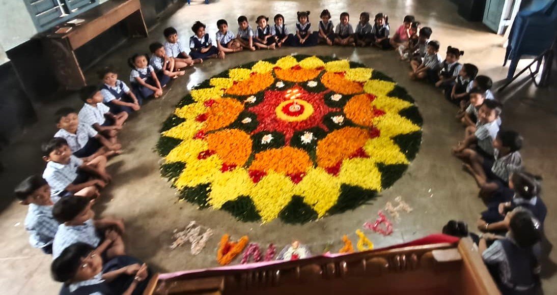Onam Celebration at Alevoor Poornaprajna Public School