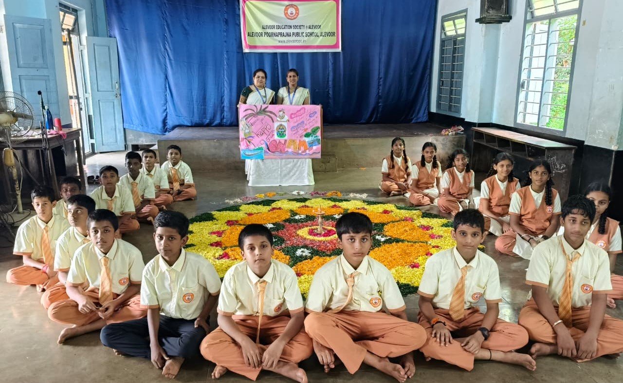Onam Celebration at Alevoor Poornaprajna Public School