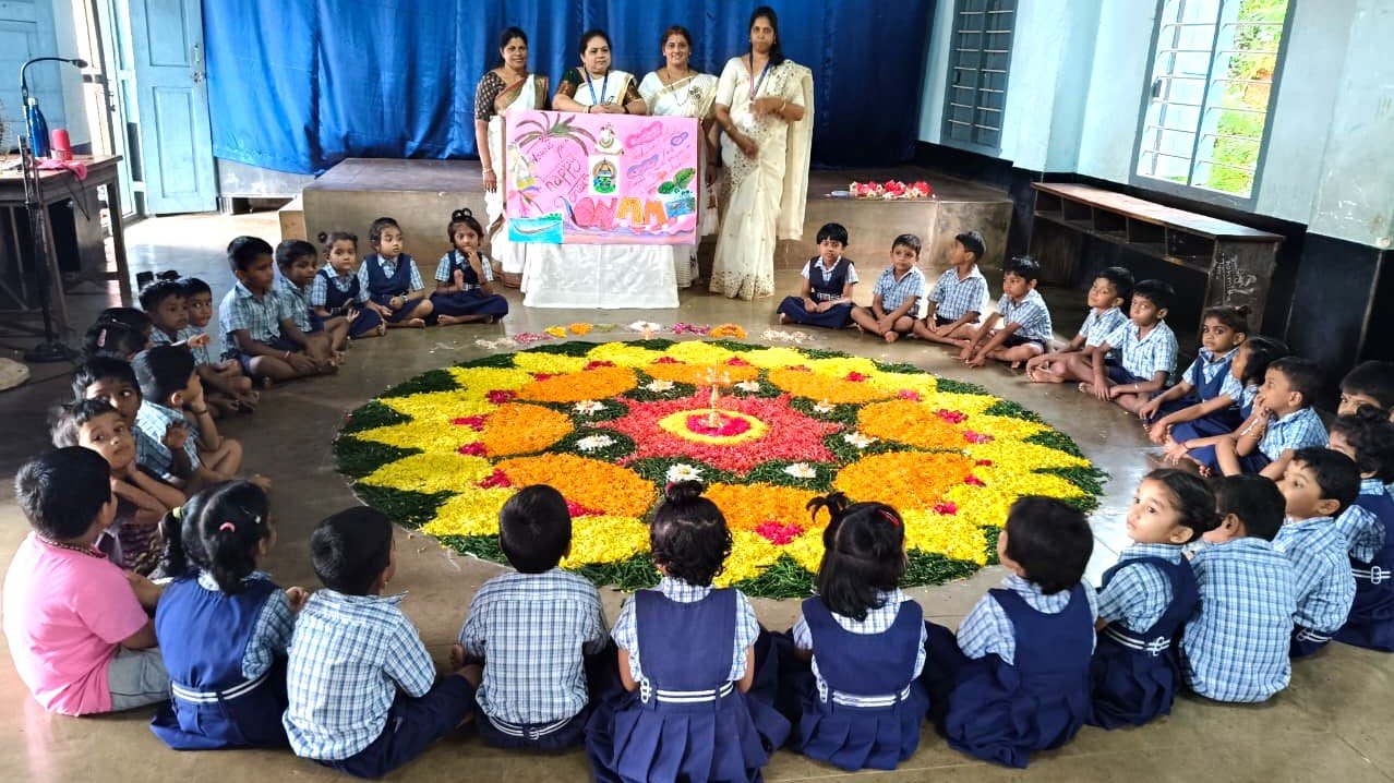 Onam Celebration at Alevoor Poornaprajna Public School