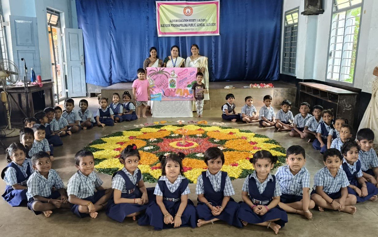 Onam Celebration at Alevoor Poornaprajna Public School