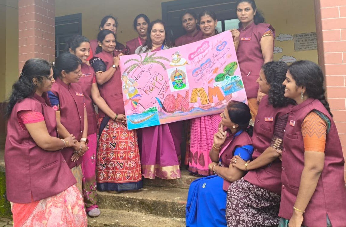 Onam Celebration at Alevoor Poornaprajna Public School