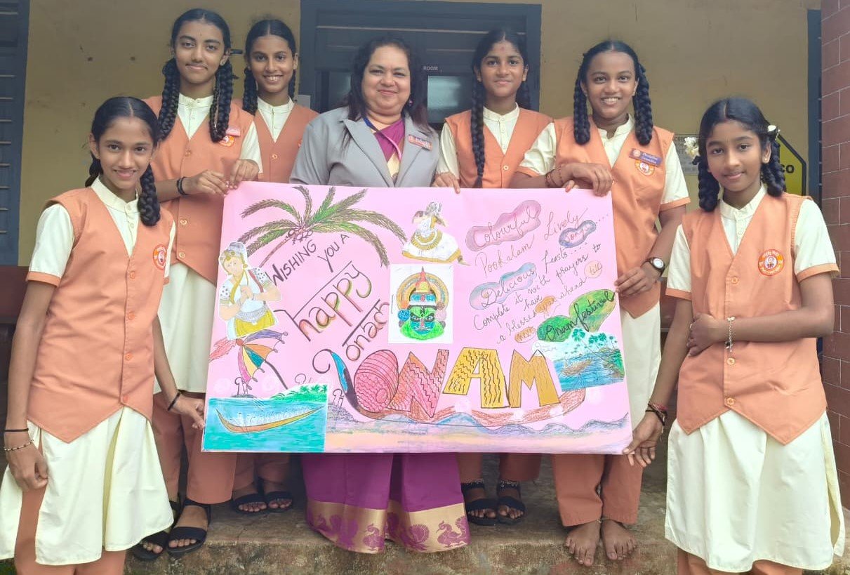 Onam Celebration at Alevoor Poornaprajna Public School