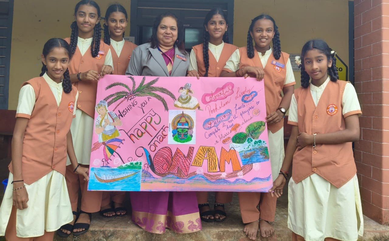 Onam Celebration at Alevoor Poornaprajna Public School
