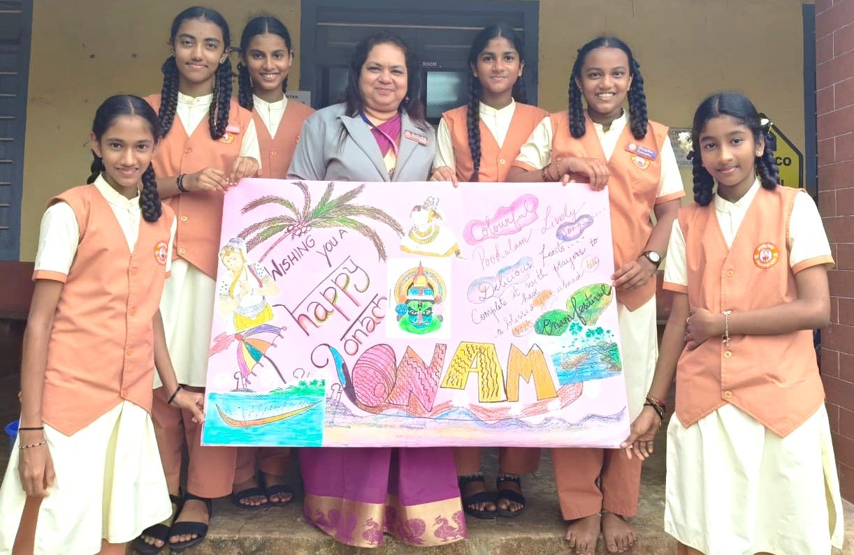 Onam Celebration at Alevoor Poornaprajna Public School