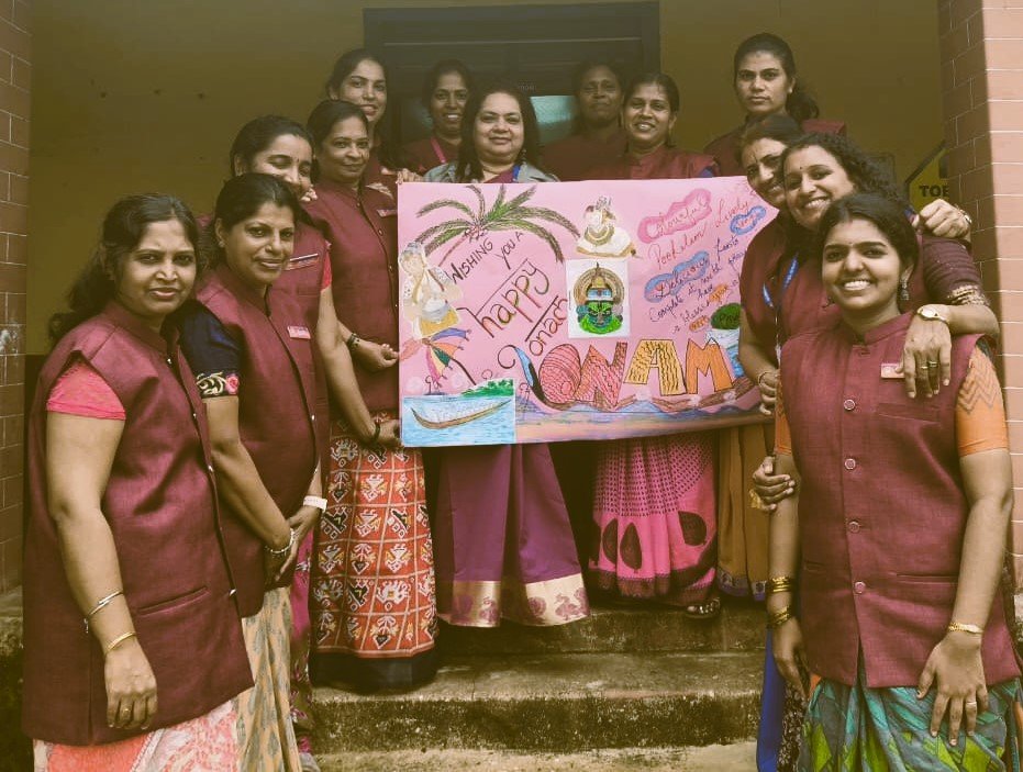 Onam Celebration at Alevoor Poornaprajna Public School