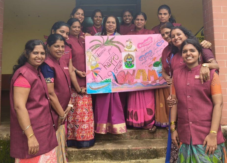 Onam Celebration at Alevoor Poornaprajna Public School