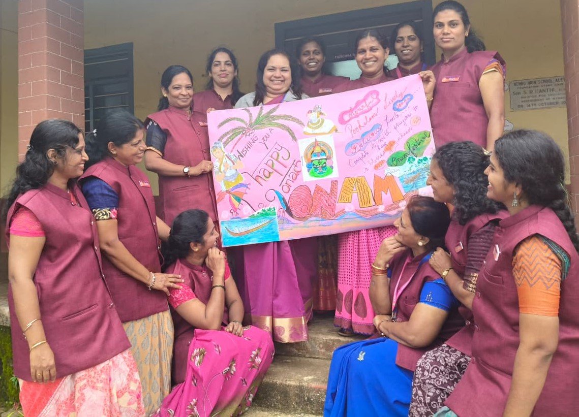 Onam Celebration at Alevoor Poornaprajna Public School