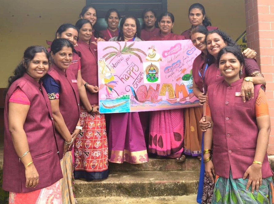 Onam Celebration at Alevoor Poornaprajna Public School