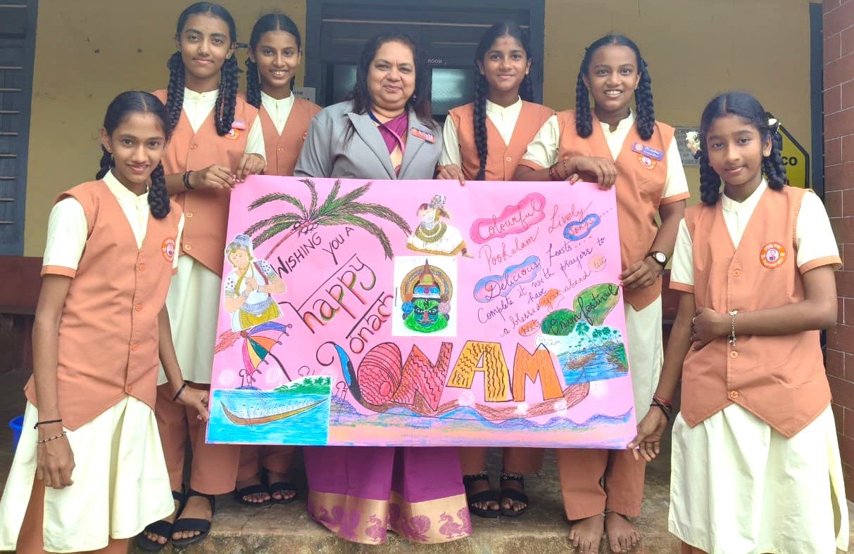 Onam Celebration at Alevoor Poornaprajna Public School