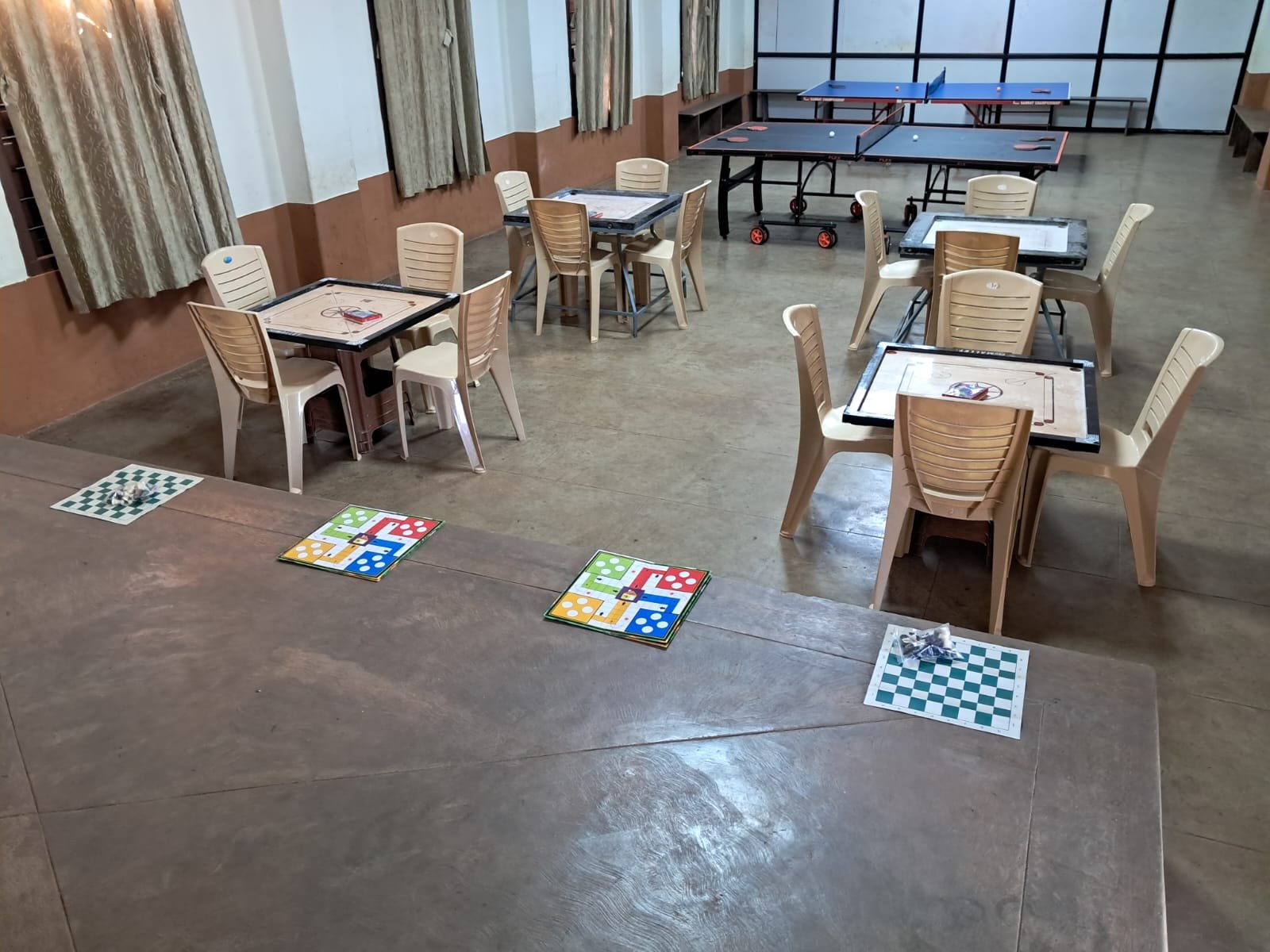 Indoor games room at APPS