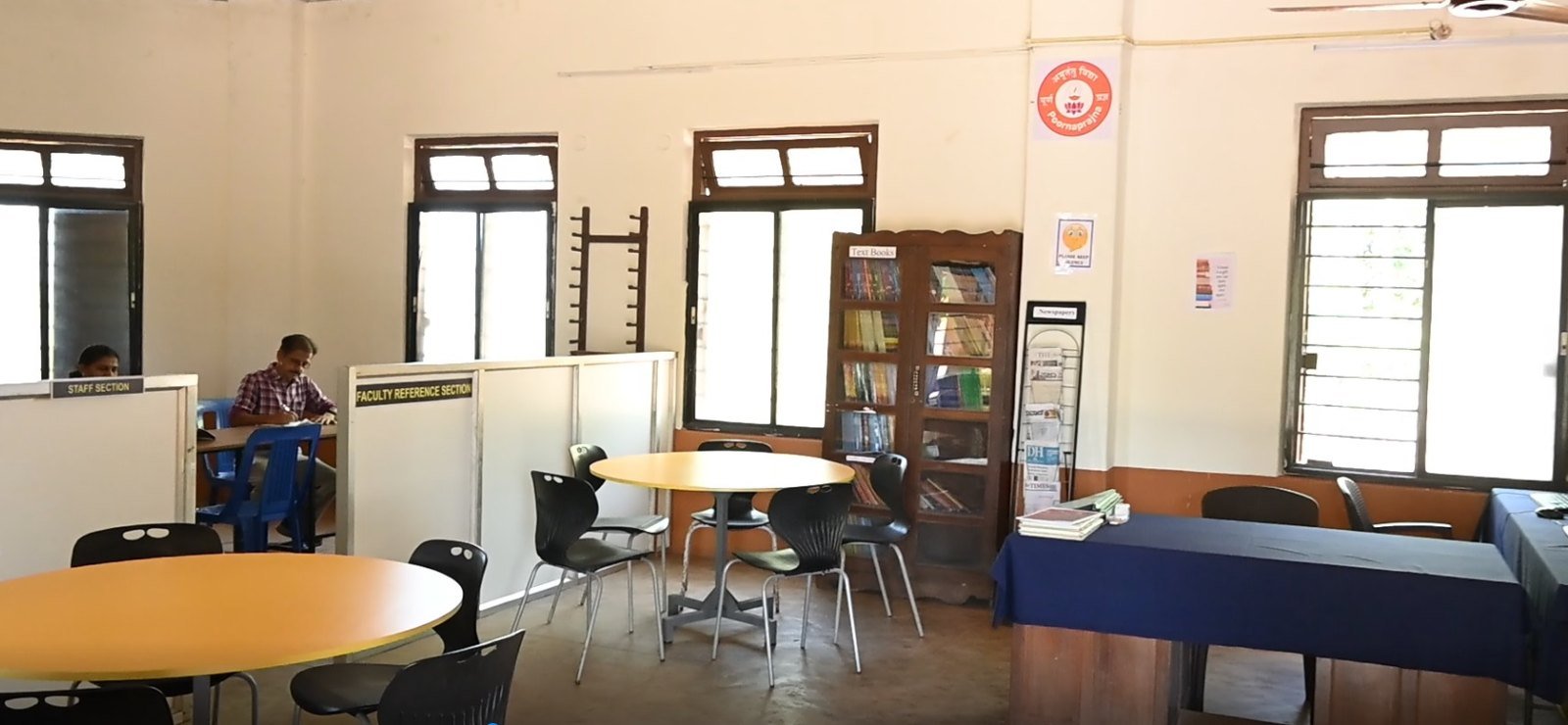 Staff reading area