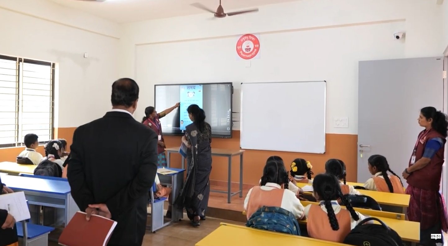 Smart board enabled classroom